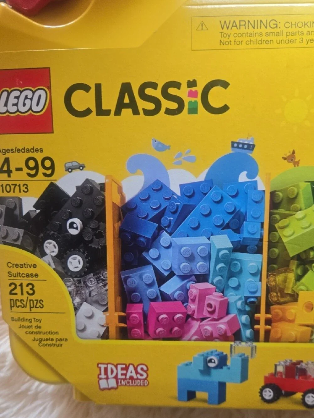 NEW LEGO Classic Yellow Carry Case with Multicolor Bricks